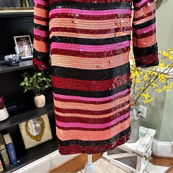 Asos Designs Full Sequin Mini Dress Size 2 - Picture 6 of 14